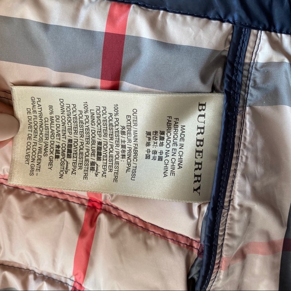 Burberry Brit Blue Vest M Mallard Duck - Picture 6 of 7